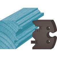 Diamwood Jeu de 2 contre-fers profilés A239 avec Acier haute qualité - Taille 48 x 5,3 mm - Entraxe 24 mm - Épaisseur 5,3 mm - Compatible porte-outils 50 mm de la marque Diamwood