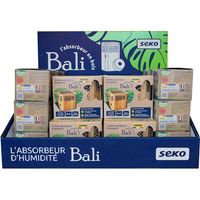 Présentoir Panaché Mini Absorbeurs Bali + Recharges Neutres Et Senteur Coton Présentoir Panaché Mini Absorbeurs Bali + Recharges