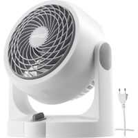 Iris Ohyama, Ventilateur de table Woozoo, silencieux, puissant & portable, 13m², Inclinaison verticale, PCF-HD15N, Blanc