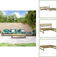 Salon de jardin 4 pcs bois de pin imprégné - Salon De Jardin - Mobilier De Jardin - Ensemble Salon Extérieur - Meubles De Jardin En Bois - Salon De Jardin Design