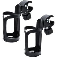 Fietsflessenhouder, 2 stuks wandelwagenbekerhouder, 360 graden rotatie, bidonhouder, fietsenhouder voor fietsen, mountainbikes, kinderwagens en rolstoel