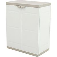 Plastiken Serie Titanium medio armario de exterior 70x41x88 cm beige