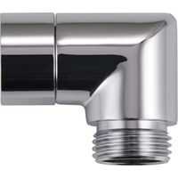 Ersandy 90° Angle Shower Head Connector – Solid Brass, Chrome-Plated – Compatible with 1/2" IPS Connections – Easy Installation