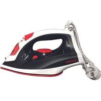 Necchi NCL-668 Ferro a Vapore 2600 W Piastra in Ceramica Serbatoio 0,28 L Vapore Verticale Autopulizia Spegnimento Automatico colore Nero Rosso Bianco