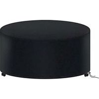 120 X 75CM Round Garden Table Cover, Waterproof Garden Furniture Cover, 210D Oxford Tarpaulin Round Outdoor Table Protection