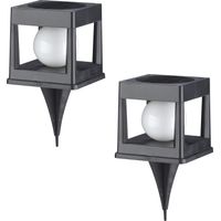 Set di 2 luci solari da palo H22CM CUBYA