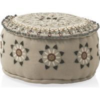 Pouf aus Baumwolle/Polyester, 55 cm Durchmesser x 34 cm
