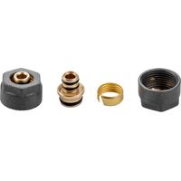 Juego de conectores de instalación Valx para tuberías PEX de 3/4″ x 16 mm, grafito, 2 unidades.