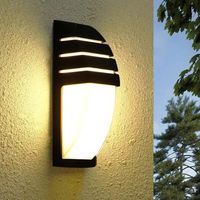 Aplique de pared para exteriores, 15 W, 1300 lúmenes, resistente al agua IP65, LED, luz cálida de 3000 K, adecuado para patios, dormitorios y salas de estar.