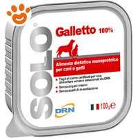 DRN Cane e Gatto Alimento Monoproteico in Vaschetta 300gr Galletto