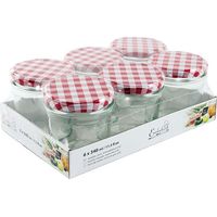 Weck Set 6 Vasetti Decorati Einkoch 340ml