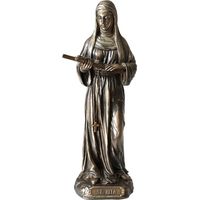 Statuette sainte Rita de couleur bronze