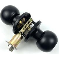 Rundes Badezimmerschloss, geeignet für Türen mit einer Stärke von 30 bis 50 mm, inklusive 3 Schlüsseln – ergonomisches Design und Metallkonstruktion