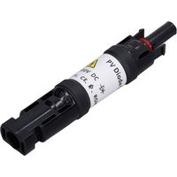 Solar PV Diode Connector Male Female IP67 Waterproof Panel Cable Blocking Diode Holder 1000V