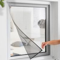 Net moustique carré de 100x100 cm avec structure magnétique pour les fenêtres d'insectes d'arrêt