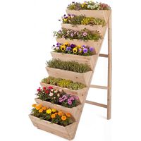 Jardinière verticale à 8 niveaux, jardinières en bois de sapin