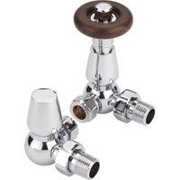 Heatwave Manor Chrome Corner Thermostatic Radiator Valve Set