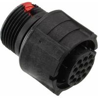 Souriau CL1F2201 Connecteur automobile circulaire 14P Femelle IP67 - Noir/Rouge