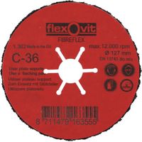 Disque abrasif appliqué FIBREFLEX - Ø125 mm - Grain 36 - FLEXOVIT