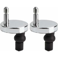 Charnières de remplacement pour abattant WC – Alliage de zinc résistant à la corrosion – Montage rapide – Compatible avec sièges standard – Tophomer