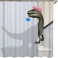 Rideau de douche, imperméable, résistant à la moisissure, au motif de , avec 12 anneaux, 180 x 180 cm