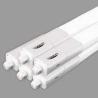 5 Stück Feuchtraumleuchte LED 115cm, 36W 4320LM LED Deckenleuchte Röhre, Verknüpfbar Werkstattlampe IP65 Wasserfest Leuchte, Feuchtraum Wannenleuchte für Keller Wand Garage, NeutralWeiß 4000K [Energi