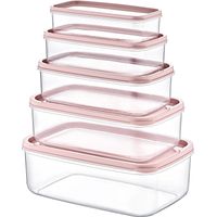 Set di 5 contenitori rettangolari ermetici per alimenti di 7house
