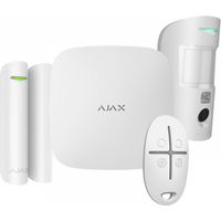 Ajax StarterKit Cam HDR (8EU) ASP Professionelles drahtloses Alarmsystem 2G Weiß GPRS/Ethernet – Code 156253.381.WH1