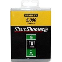 Grapas tipo G Stanley plateadas 6 mm caja 5000 pcs
