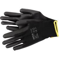 Guanti da lavoro in nylon nero 9 YT-74729 yato