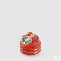 EDG Enzo De Gasperi Candela Circle con Profumo H 7,5 Cm D 7,5 Cm Bomboniera Vetro Nordic Vetiver