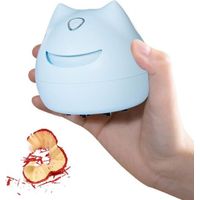 Sollbry Mini Aspirateur de Bureau,Mini Aspirateur de Bureau Aspirateur de Bureau Portable Mini aspirateur à miettes sans Fil, Rechargeable par USB, pour Voiture, Piano, poussière, miettes de