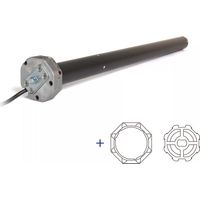 AvosDim Emergency Radio Shutter Motor 50 Nm ø45 + Octo 60 Röhrenanpassungen