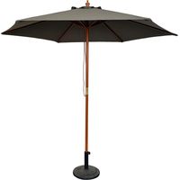 Holz Sonnenschirm Ø4xH2,70m-MMC8083-grau