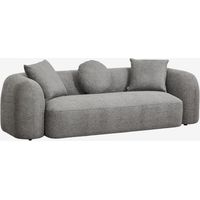 Sklum – Canapé droit 3 places en chenille – Rembourrage en mousse 36 kg/m³ – Traitement déperlant – Dimensions 230x103x65 cm
