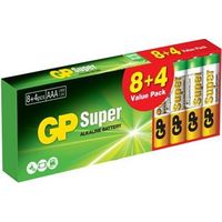 Super-Alkaline-Batterie AAA LR3 1,5 V 12 Stück - GP24A-U12