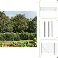 Clôture en treillis métallique anthracite 1,4x10 m - Clôture Métal - Clôture Jardin - Clôture Rigide - Clôture Anthracite - Clôture Sécurité