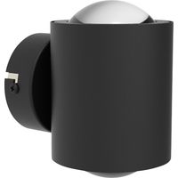 LightMe LM85813 LM85813 LED-Wandleuchte GX53 10 W LED Schwarz