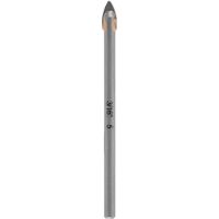 kwb Hartmetall-Glasbohrer, Ø 5 mm (Hartmetallplatte, Zentrierspitze, niedrige Drehzahl, Schneidöl, Rundschaft)