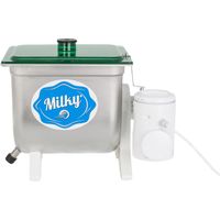 Baratte à beurre électrique 10 litres – Acier inoxydable – Moteur 4 vitesses 30-150 tr/min – Couvercle translucide pour surveillance – Milky