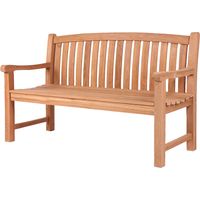 deVries Gartenbank ""WOODIE"" aus Teakholz ergonomische Sitzfläche 150x57x94 cm