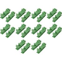 Lot de 10 supports de montage pour rail DIN C45 de 35 mm pour circuits imprimés.