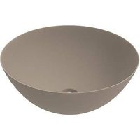 Lavabo sobre encimera de cerámica capuchino mate con dimensiones 416x155 mm Ercos Musa BLCERPMUSA0001 Cappuccino Mat