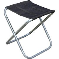 Folding Camping Stool Outdoor Chair for Hiking Fishing Travel Barbecue Beach Design Black and