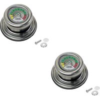 Lot de 2 poignées de couvercle de casserole avec thermomètre, pour casseroles, casseroles et poêles en fer universelles