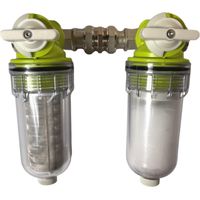 Double Filtre à Eau Anti Impuretés Et Anti Calcaire 20/27 (3/4 pouces ) - 100 Microns