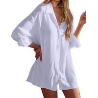 Maillot de bain une pièce pour femme, paréo de plage