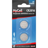 HyCell Piles bouton CR2016 3V 70 mAh (2 pces)