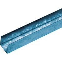 Guida u 40/100/40 din profilo per cartongesso lunghezza 300 cm