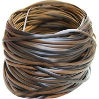 500g Synthetic Rattan Weaving Material Coffee Gradient Flat Plastic Rattan for Knitting Repair Chair Table Household Storage Box Furniture DIY Art & Craft